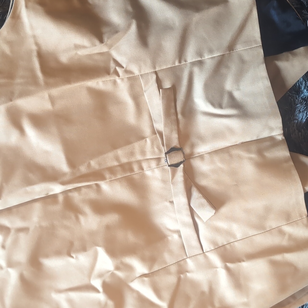 Women's Tailored 3 Piece Dress Suit In Tan - Picture 9 of 14
